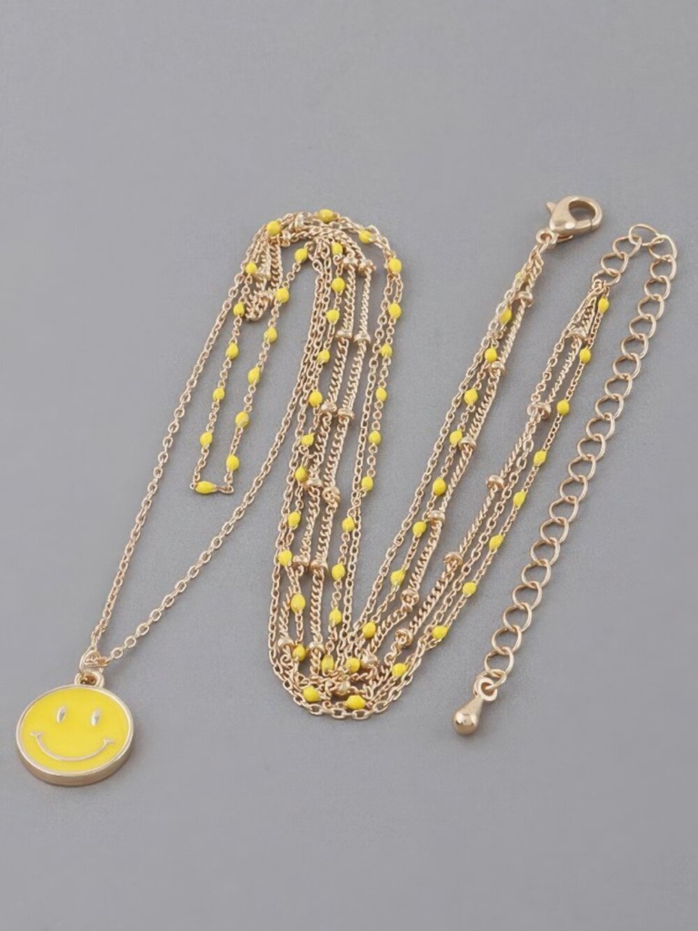 Multi Happy Face Necklace
